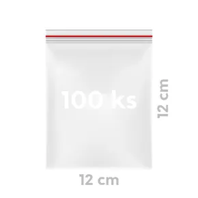 Rýchlouzatváracie vrecko (LDPE) 12 x 12 cm [100 ks]