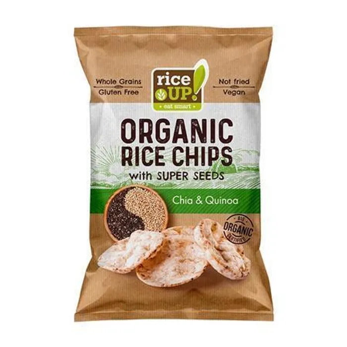 Hlavný obrázok produktu Rýžové chipsy "Bio", chia semínka a quinoa, 25 g, RICE UP