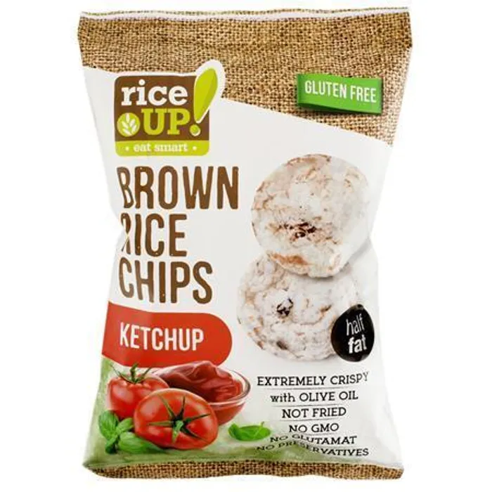 Hlavný obrázok produktu Rýžové chipsy, kečup, 60 g, RICE UP