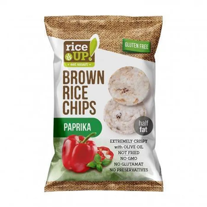 Hlavný obrázok produktu Rýžové chipsy, paprika, 60 g, RICE UP