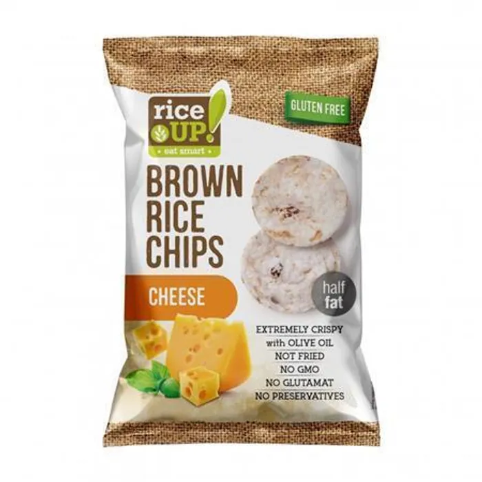 Hlavný obrázok produktu Rýžové chipsy, sýr, 60 g, RICE UP
