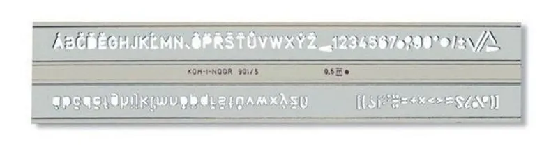 Hlavný obrázok produktu Šablona 748006 písmenková 5mm