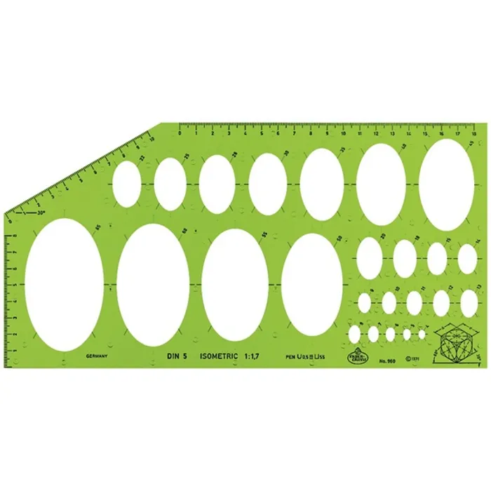 Hlavný obrázok produktu Šablona kreslící 960 ISOMERIC (#172601) Faber Castell