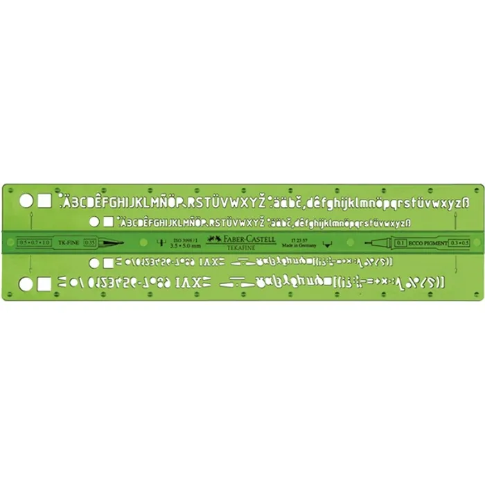 Hlavný obrázok produktu Šablona písmenková (TK-Fine/ECCO) (#172357) Faber Castell