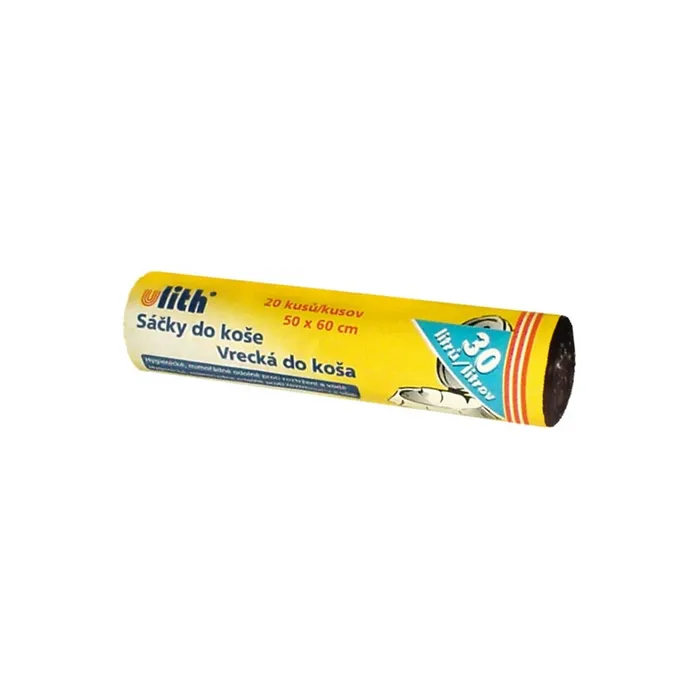 Hlavný obrázok produktu Sáček do koše (HDPE) černý 50 x 60 cm 30L `M` [20 ks]