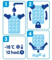 Ďalší obrázok produktu Vrecko na ľad (LDPE) samozatváracie pre 24 kociek [10 ks]