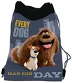 Vrecko na telocvik "Secret Life of Pets", šedá, UNIPAP
