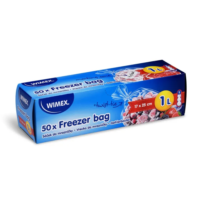 Hlavný obrázok produktu Sáčky do mrazničky 17x25cm, 1L `S` [50 ks]