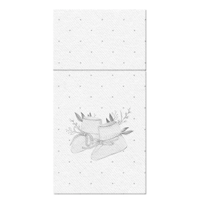 Hlavný obrázok produktu Sáčky na příbory PAW AIRLAID 20x10 cm Boty na svatý křest, 25 ks/bal