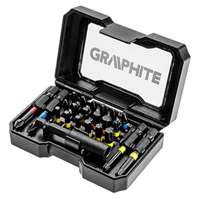 Hlavný obrázok produktu Sada bitů, 56H612, 22 bitů + magnetický nástavec, v kompaktním boxu, Graphite