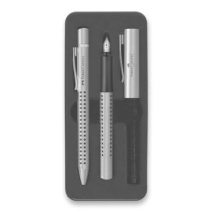 Hlavný obrázok produktu Sada Faber-Castell Grip Edition 2010 plnicí pero a kuličková tužka, výběr barev perleťová