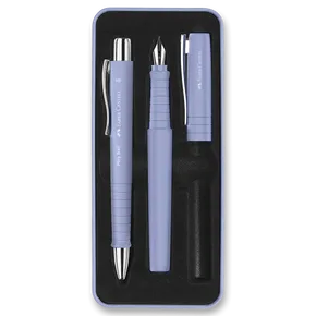 Súprava Faber-Castell Poly Ball plniace pero a guľôčkové pero, pale iris