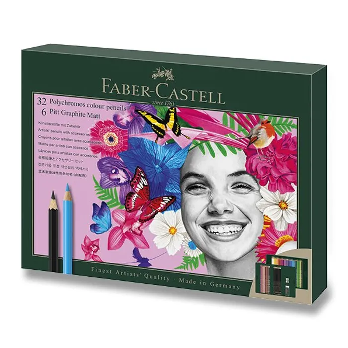 Hlavný obrázok produktu Sada Faber-Castell Polychromos & Pitt Graphite Matt 40 ks