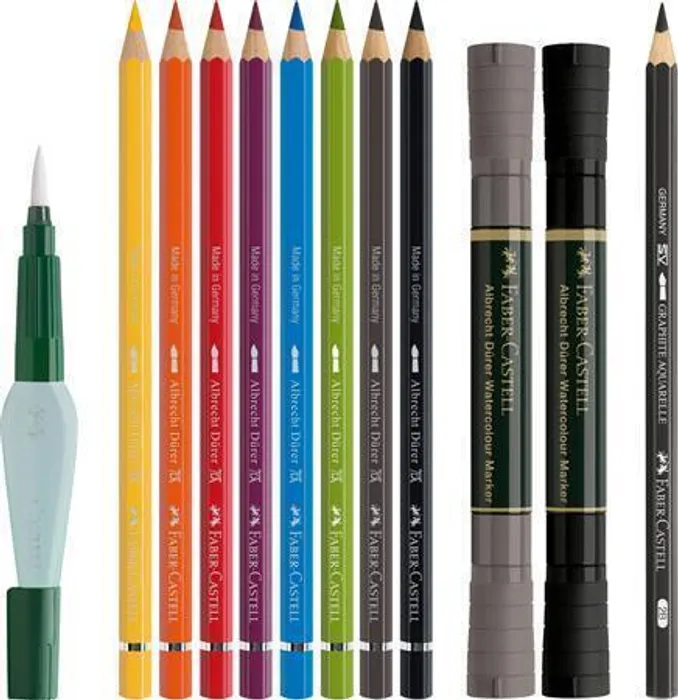 Hlavný obrázok produktu Sada Faber-Castell Try-it box, Albrech Dürer, mokrá technika - 12 ks