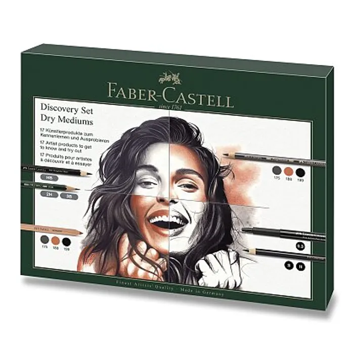 Hlavný obrázok produktu Sada Faber-Castell Try-it box, suchá technika - 17 ks