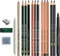 Ďalší obrázok produktu Súprava Faber-Castell Try-it box, suchá technika - 17 ks