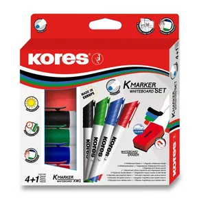Súprava Kores K-Marker Set 4 popisovače + magnetická hubka