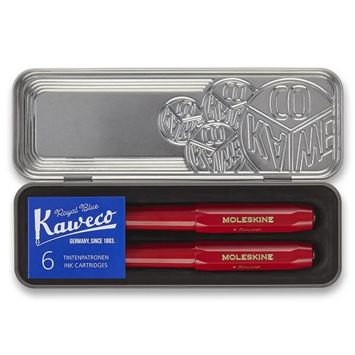 Hlavný obrázok produktu Sada kuličková tužka a plnicí pero Moleskine Kaweco červená