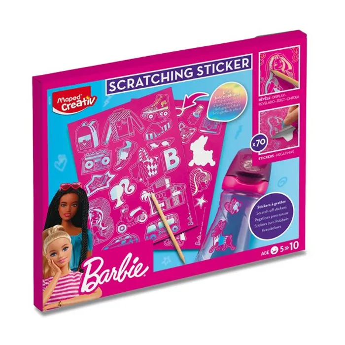 Hlavný obrázok produktu Sada Maped Creativ Barbie Scratching Sticker