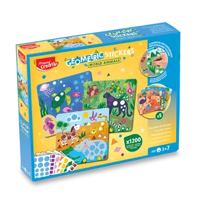 Súprava Maped Creativ Geometric Stickers - Samolepky zvieratká