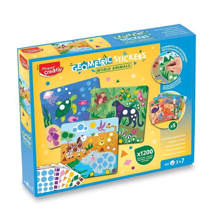 Hlavný obrázok produktu Sada Maped Creativ Geometric Stickers - Samolepky zvířátka