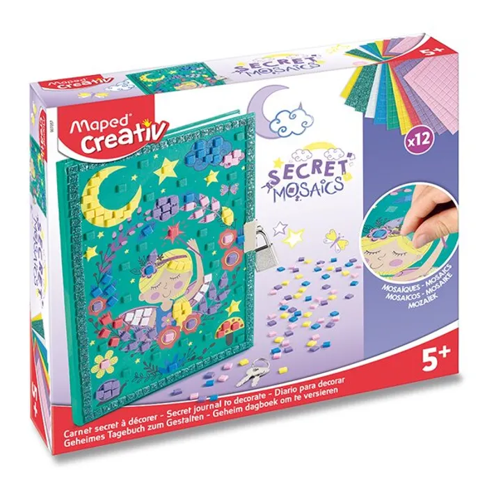 Hlavný obrázok produktu Sada Maped Creativ Secret Mosaics Secret diary tajný deníček