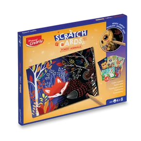 Súprava Maped Creativ Vyškrabávacie obrázky - Lesné zvieratká