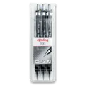 Súprava mikroceruziek Rotring Tikky Black hrot 0,35, 0,5 a 0,7 mm