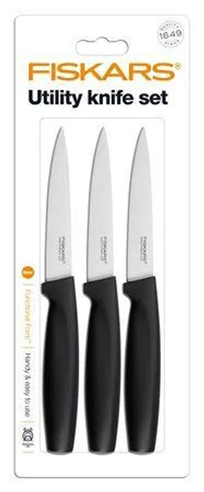 Hlavný obrázok produktu Sada nožů "Functional Form", 11cm, FISKARS, černá