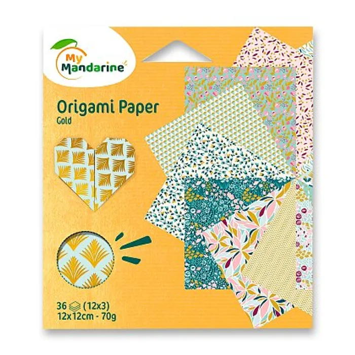 Hlavný obrázok produktu Sada papírů Avenue Mandarine Origami Gold - 36 listů