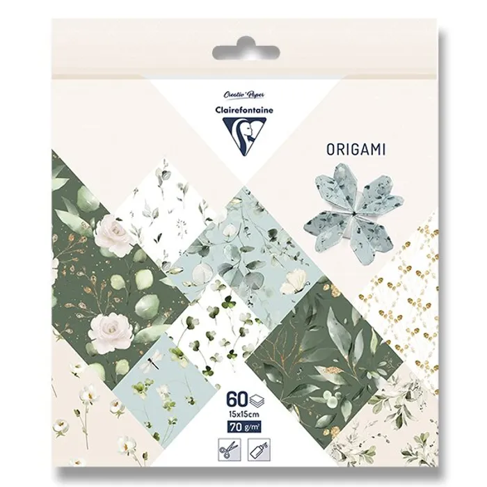 Hlavný obrázok produktu Sada papírů Clairefontaine Origami Romantic, 60 listů