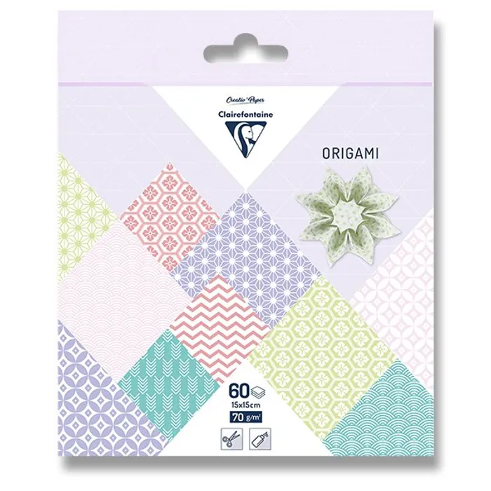 Hlavný obrázok produktu Sada papírů Clairefontaine Origami Spring, 60 listů