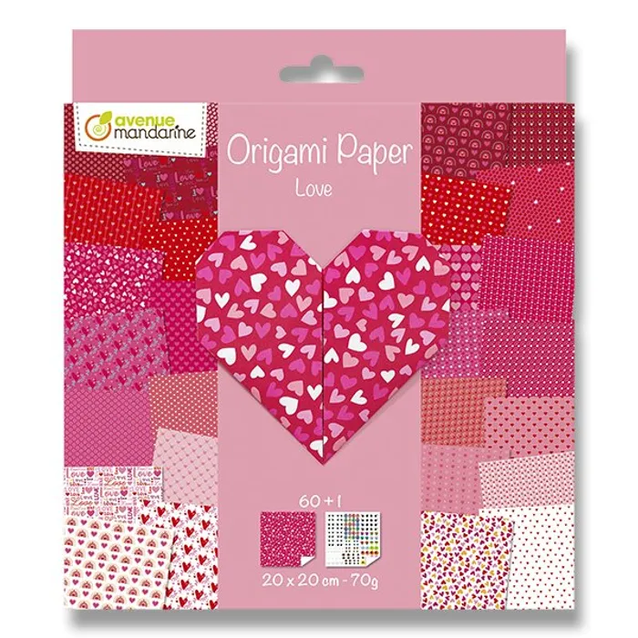 Hlavný obrázok produktu Sada papírů Clairefontaine Origami Srdce