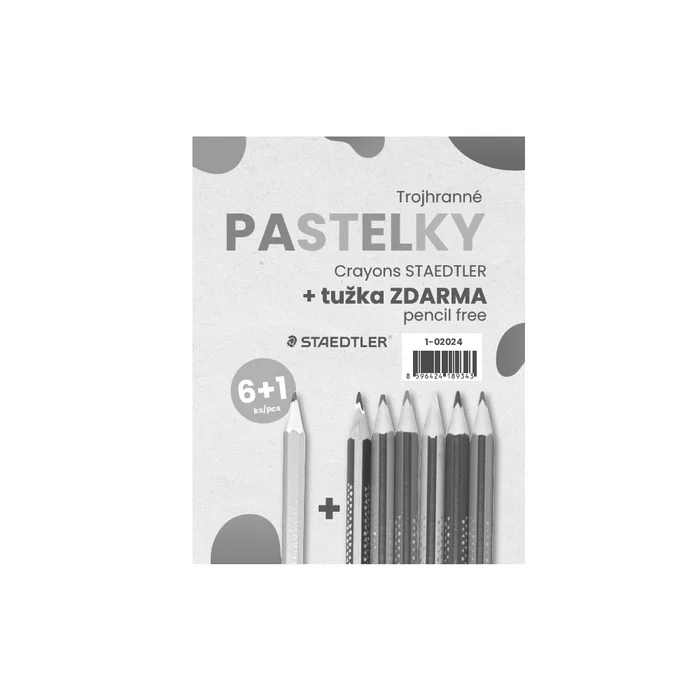Hlavný obrázok produktu Sada pastelek 6+1 zdarma tužka mix