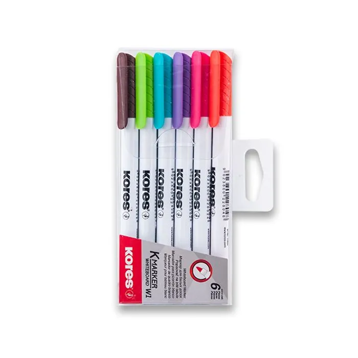 Hlavný obrázok produktu Sada popisovačů Kores K-Marker W1 sada 6 barev