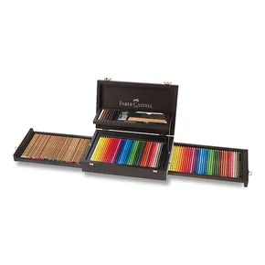 Súprava na kresbu Faber-Castell 110085 Collection drevená kazeta, 125 ks