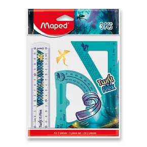 Súprava rysovacích potrieb Maped Twist'n Flex Dragon - 3 ks