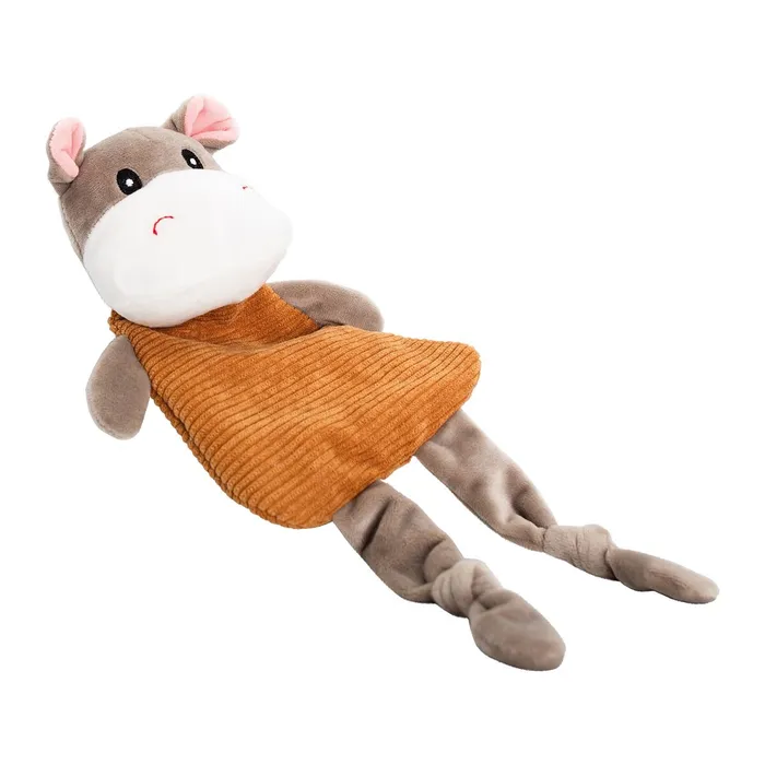 Hlavný obrázok produktu Sametový hrošík šustící, se zvukem, 31 cm, béžová/šedá, HipHop