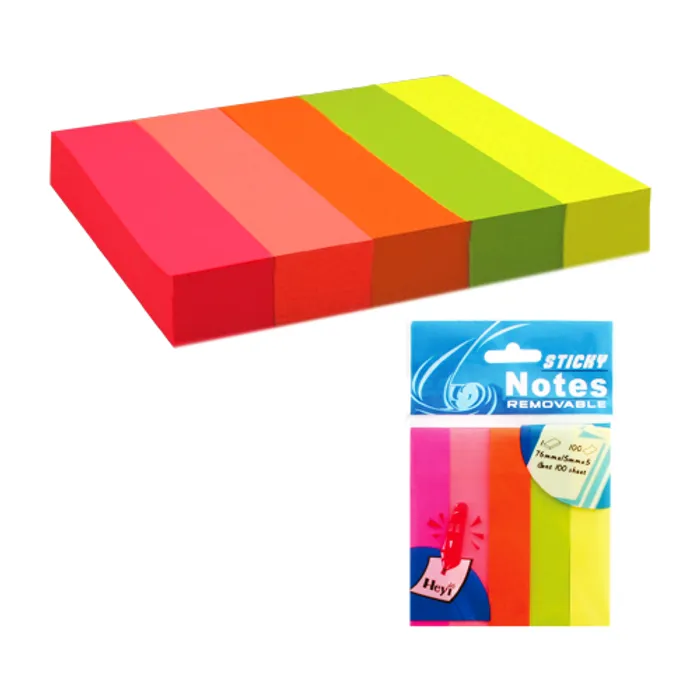 Hlavný obrázok produktu Samolepící bloček 15x75 neon - 5x100listů
