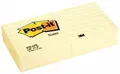 Samolepiaci bloček, 76x76 mm, 100 lístkov, linkovaný, 3M POST-IT, žltý