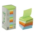 Samolepiaci bloček, 76x76 mm, 100 lístkov, recyklovaný, 3M POST-IT, pastelové farby