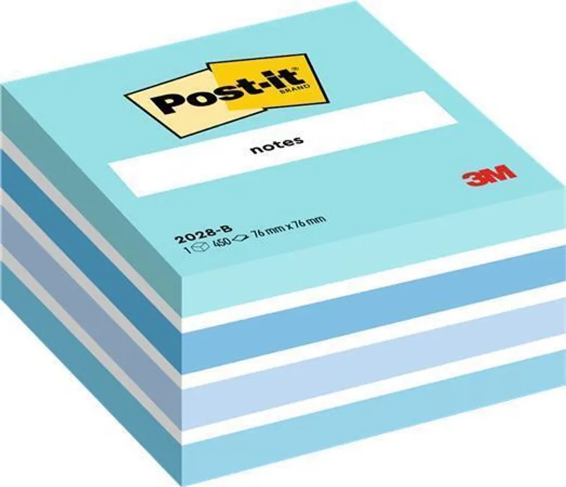 Hlavný obrázok produktu Samolepící bloček, 76x76 mm, 450 lístků, 3M POSTIT, modrý