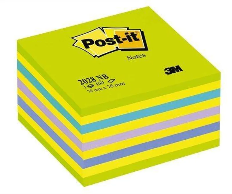 Hlavný obrázok produktu Samolepící bloček, 76x76 mm, 450 lístků, 3M POSTIT, zelený