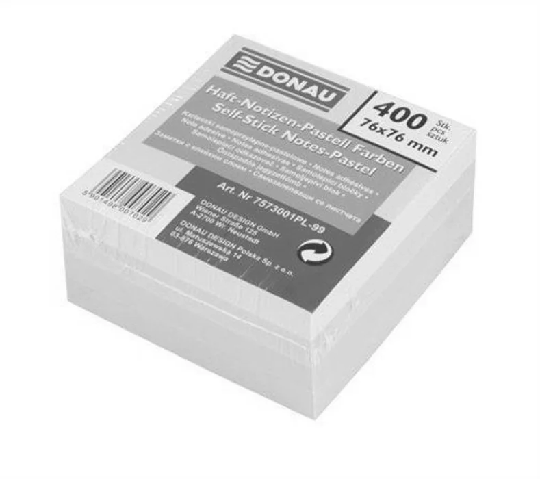 Hlavný obrázok produktu Samolepicí bloček, 76x76 mm, 4x100 lístků, DONAU