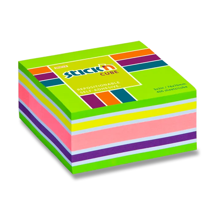 Hlavný obrázok produktu Samolepicí bloček Hopax Stick’n Notes Neon zelený