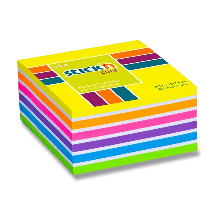 Hlavný obrázok produktu Samolepicí bloček Hopax Stick’n Notes Neon žlutý