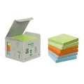 Ďalší obrázok produktu Samolepicí bloček, mix pastelových barev, 76x76 mm, 6x100 listů, recyklovaný, 3M POSTIT