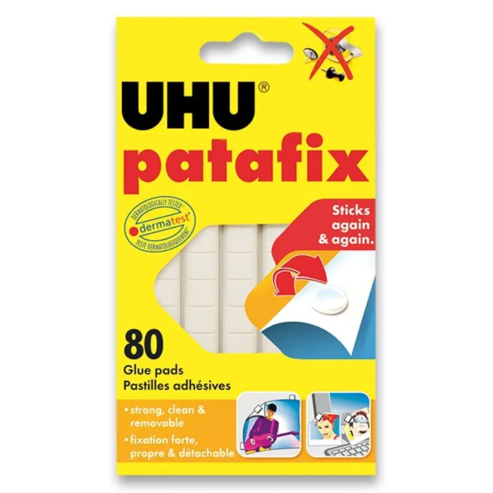 Hlavný obrázok produktu Samolepicí montážní guma UHU Tac Patafix Super Mario - bílá, 80 ks