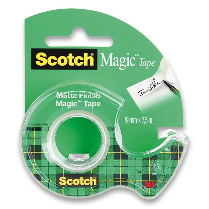 Hlavný obrázok produktu Samolepicí páska 3M Scotch Magic Invisible 19 mm x 7,5 m, s odvíječem