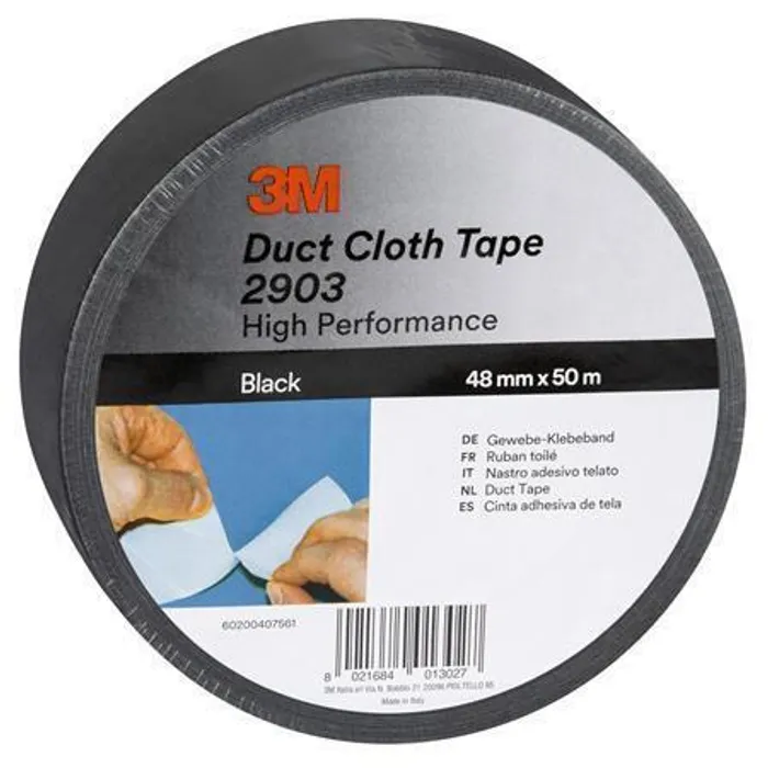 Hlavný obrázok produktu Samolepicí páska, černá, vinyl, 48 mm x 50 m, 3M SCOTCH